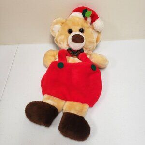 Santas Best Bear Christmas Holiday Stocking Vintage Rennoc Plush
